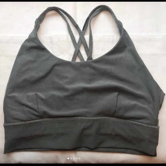 Green Sports Bra Workout Athletic Clothing - Picture 1 of 4